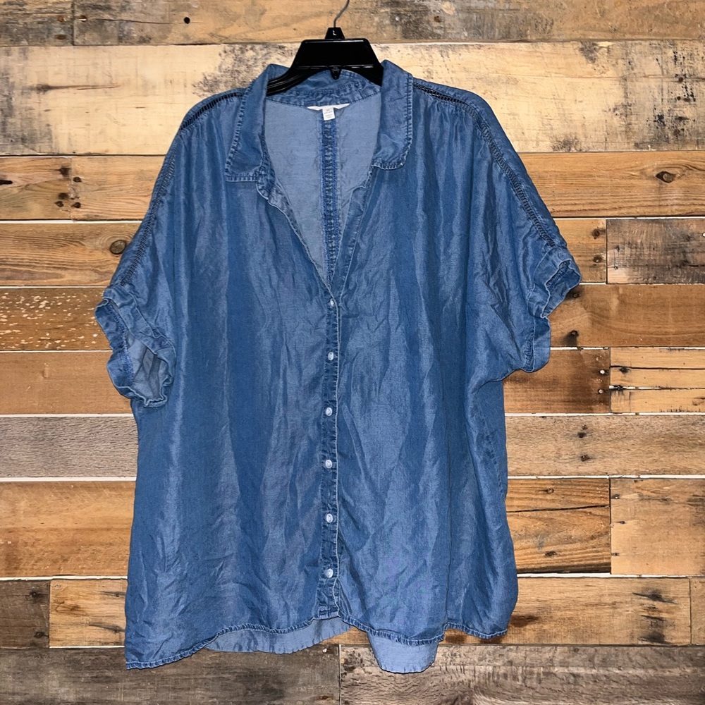 Terra & Sky Denim Blue Top